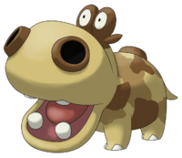 Hippopotas en Pokémon Ranger: Sombras de Almia.