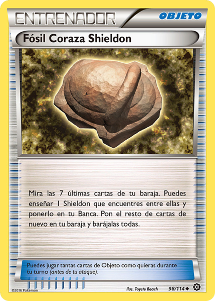 Archivo:Fósil Coraza Shieldon (Asedio de Vapor TCG).png