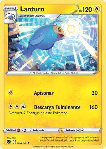 Lanturn (Tempestad Plateada TCG) - WikiDex, la enciclopedia Pokémon