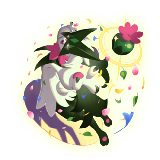 Ilustración de Meowscarada para el Pokémon Championships Taiwan.