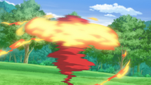 Incineroar de Littencantada usando Lariat Oscuro.