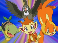 Secuencia de los Pokémon de Ash en este episodio.