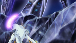 Absol de Lusamine/Samina usando psicocorte.