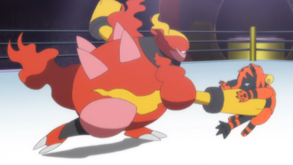 Magmortar usando finta.