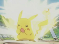 Pikachu usando impactrueno.