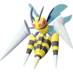 Imagen de Mega-Beedrill en Pokémon: Let's Go, Pikachu! y Pokémon: Let's Go, Eevee!