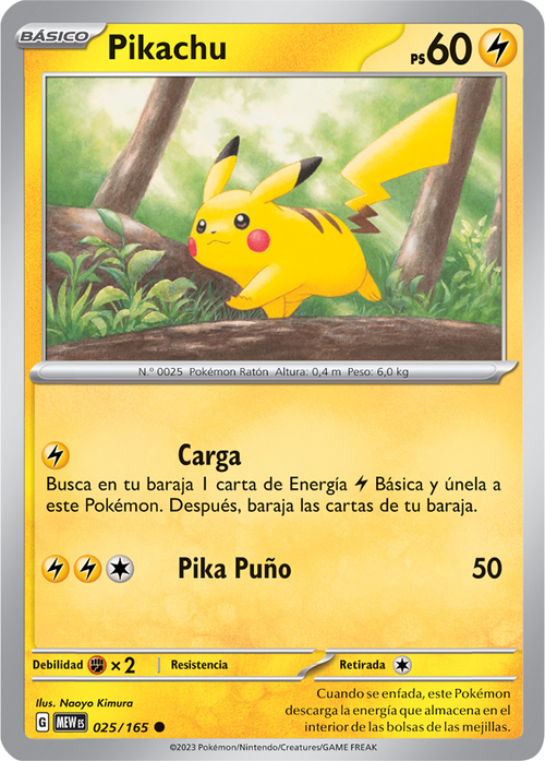Pikachu 151 tcg wikidex la enciclopedia pok mon