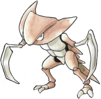 Kabutops en Pokémon Rojo y Verde.