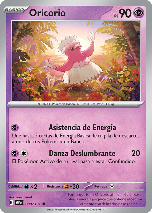Oricorio (Chispas Fulgurantes 89 TCG) - WikiDex, la enciclopedia