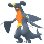 Imagen de Garchomp variocolor hembra en Pokémon Diamante Brillante y Pokémon Perla Reluciente