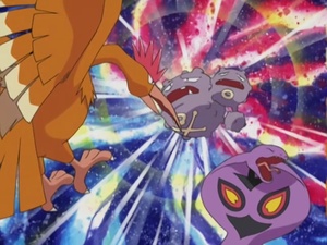 Fearow usando Ataque Furia.