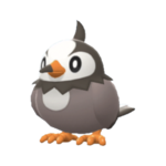 Imagen de Starly macho en Pokémon Diamante Brillante y Pokémon Perla Reluciente