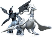 Zekrom y Reshiram en la Pokédex 3D.