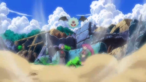 Woobat usando tornado.