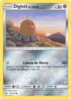 Carta de Diglett de Alola