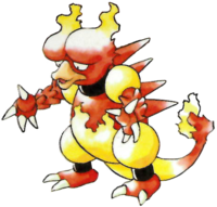 Magmar en Pokémon Rojo y Verde.