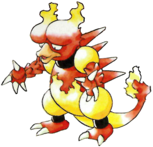 Magmar en Pokémon Rojo y Verde.