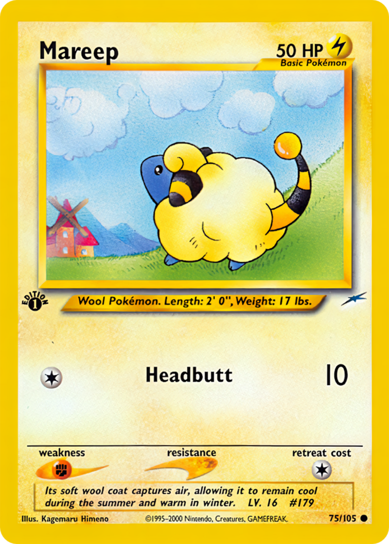 Mareep (Neo Destiny TCG) - WikiDex, la enciclopedia Pokémon