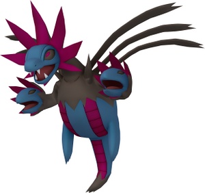 Hydreigon en la Pokédex 3D.