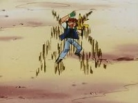 Alakazam de Luana usando teletransporte.