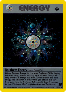 Versión Rara Holo de la carta en Team Rocket