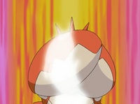 Corphish usando fortaleza.