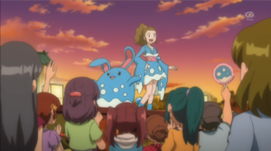 Desfile con traje de Azumarill.