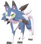 Imagen de Lycanroc diurno variocolor en Pokémon Espada y Pokémon Escudo