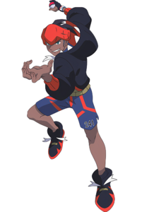 Segunda ilustración de Roy en la Serie Viajes Pokémon.