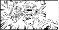 Un Farfetch’d usando Corte Furia.