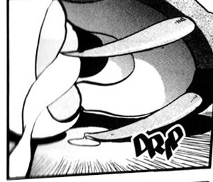 Seviper de Fortunia lanzando su veneno.