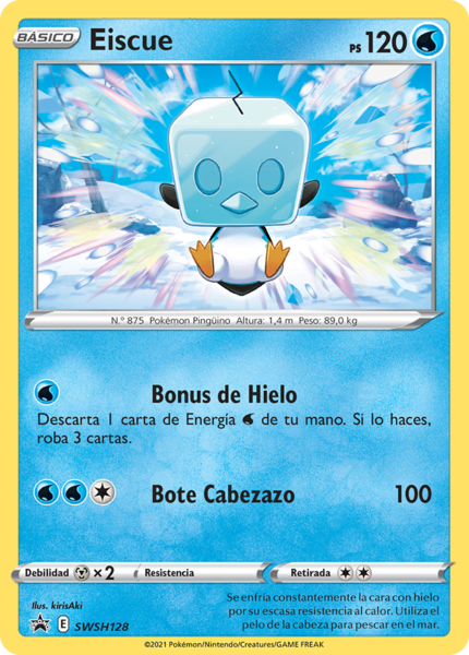 Archivo:Eiscue (SWSH Promo 128 TCG).png