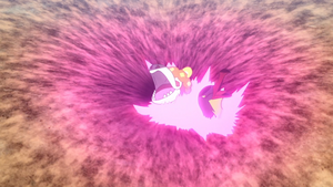 Tumba de Arena/Bucle Arena de un Steelix salvaje afectada por Laqualio/Laquium.