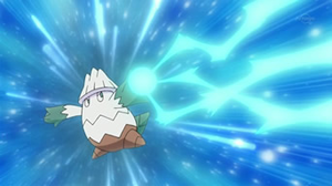 Snover usando rayo hielo.