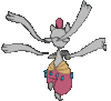 Imagen posterior de Mega-Medicham en Pokémon X, Pokémon Y, Pokémon Rubí Omega, Pokémon Zafiro Alfa, Pokémon Sol, Pokémon Luna, Pokémon Ultrasol y Pokémon Ultraluna