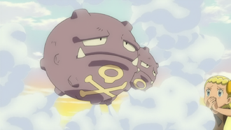 Weezing usando niebla clara.