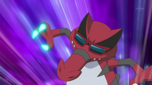 EP754 Krookodile usando garra dragón.