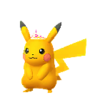 Pikachu con corona de cuarzo