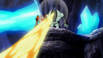 Registeel usando hiperrayo
