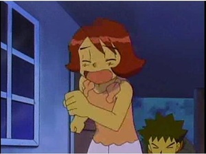 Ash disfrazado de Julieta en el EP318.