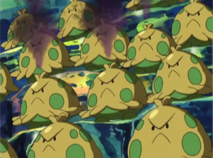 Shroomish usando polvo veneno.