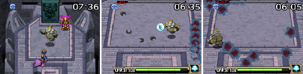 Dusknoir antes de la Captura y usando algunos de sus ataques.