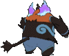 Imagen posterior de Emboar variocolor en Pokémon X, Pokémon Y, Pokémon Rubí Omega, Pokémon Zafiro Alfa, Pokémon Sol, Pokémon Luna, Pokémon Ultrasol y Pokémon Ultraluna