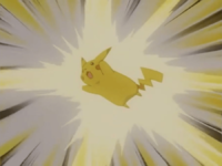 Pikachu usando impactrueno.