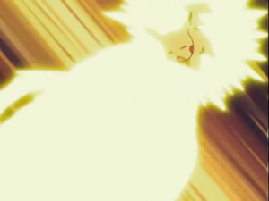 Pikachu usando trueno.