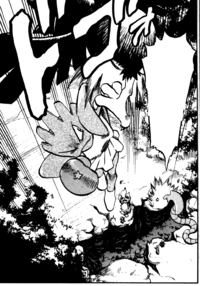 Hitmonchan de Crystal/Cristal usando puño bala.