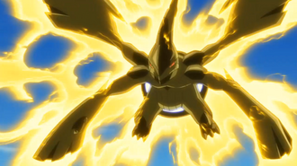 Zekrom usando Ataque Fulgor en la P14.