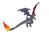 Imagen posterior de Mega-Charizard Y variocolor en Pokémon X, Pokémon Y, Pokémon Rubí Omega, Pokémon Zafiro Alfa, Pokémon Sol, Pokémon Luna, Pokémon Ultrasol y Pokémon Ultraluna
