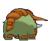 Imagen posterior de Donphan variocolor hembra en Pokémon X, Pokémon Y, Pokémon Rubí Omega, Pokémon Zafiro Alfa, Pokémon Sol, Pokémon Luna, Pokémon Ultrasol y Pokémon Ultraluna