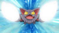 Gliscor de Bertha/Gaia (anime) usando Guillotina.